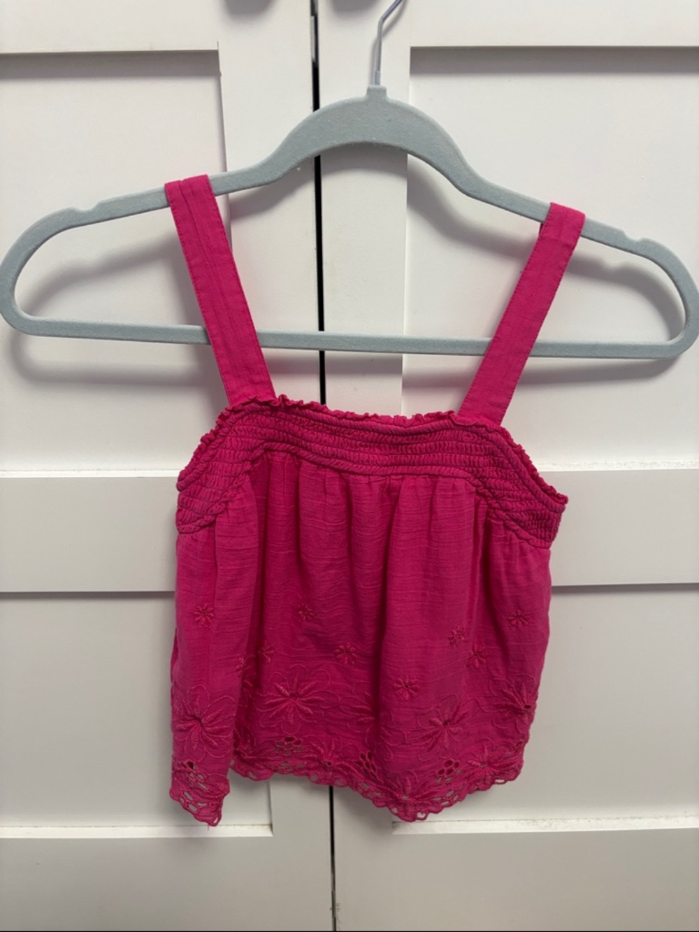 abercrombie kids Hot Pink Embroidered Tank Top